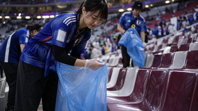 Japanese Fans Inspire Global Respect with Stadium Cleanup Effort | bos 168 slot, mega money multipli