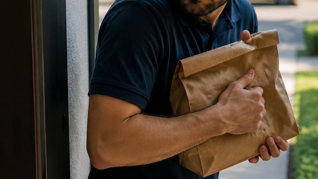 Caught Red-Handed: Delivery Driver Steals Customer's Order | slot master coin, golden sevens deluxe,