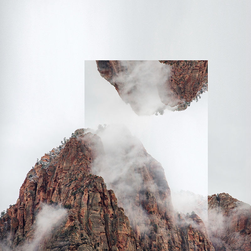 Inverted landscape photography, the perfect combination of geometry and photography