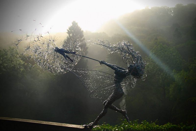 Graceful fairy woven with stainless steel wire--top emoticon