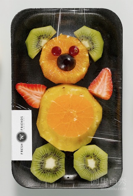Nice and cute fruit platter, no longer afraid of children being picky eaters - pinned emoticon